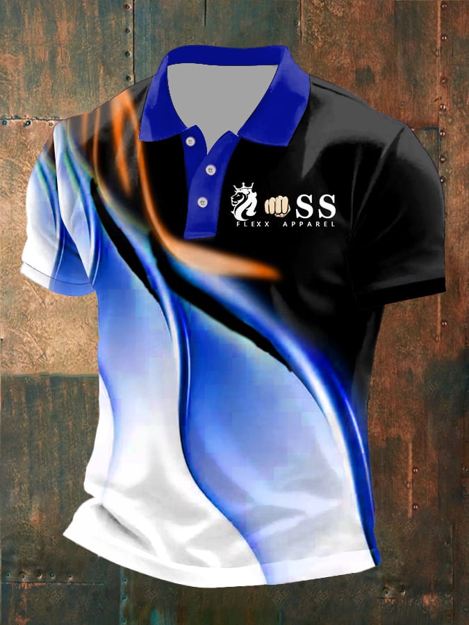 De moda casual ejecutivo Contrast Color Polo para hombre