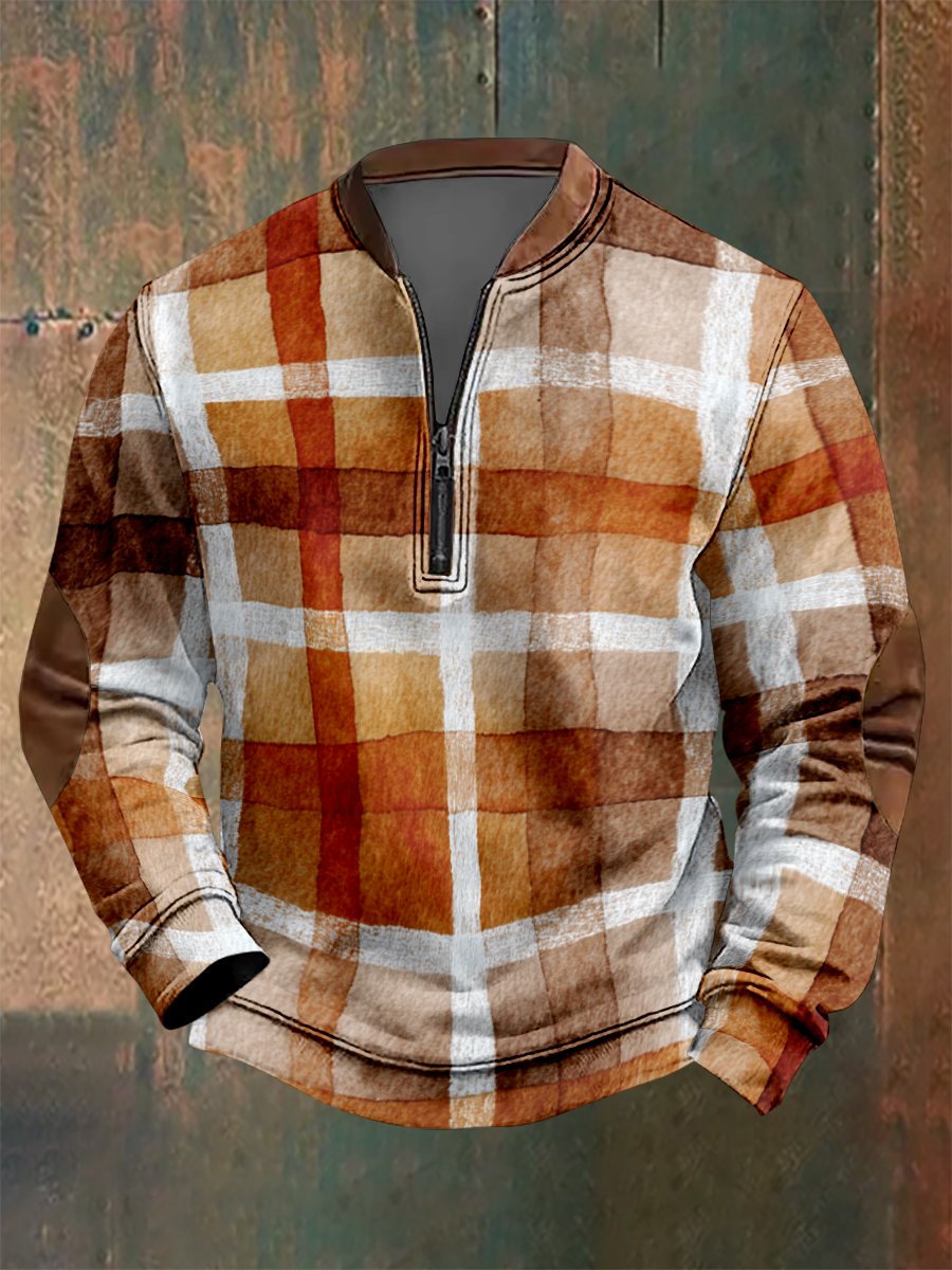 Sudadera vintage geométrico Style estampado para hombre
