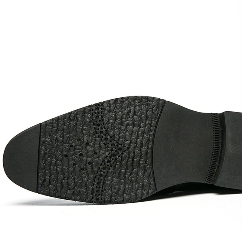 Zapatos retro casual British Carved Tassel cuero