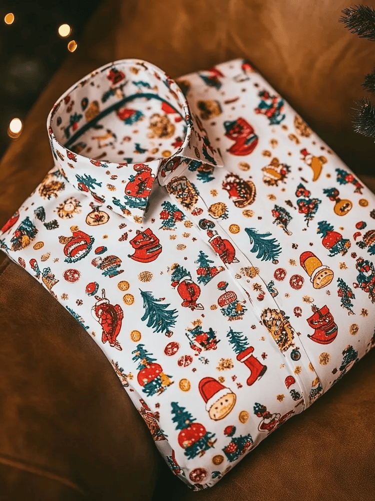 Camisa elegante Romantic de lujo de manga larga para hombre