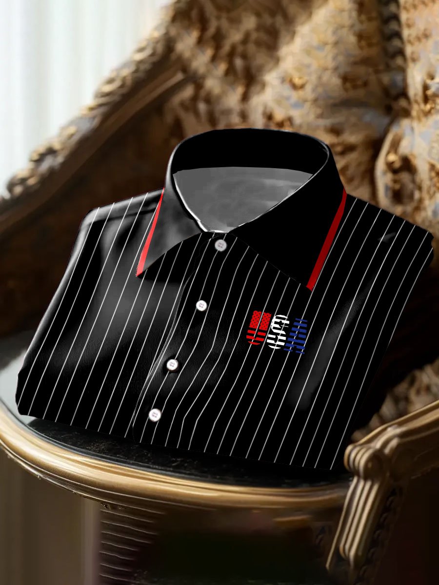 Camisa retro Independence Day USA estampado para hombre
