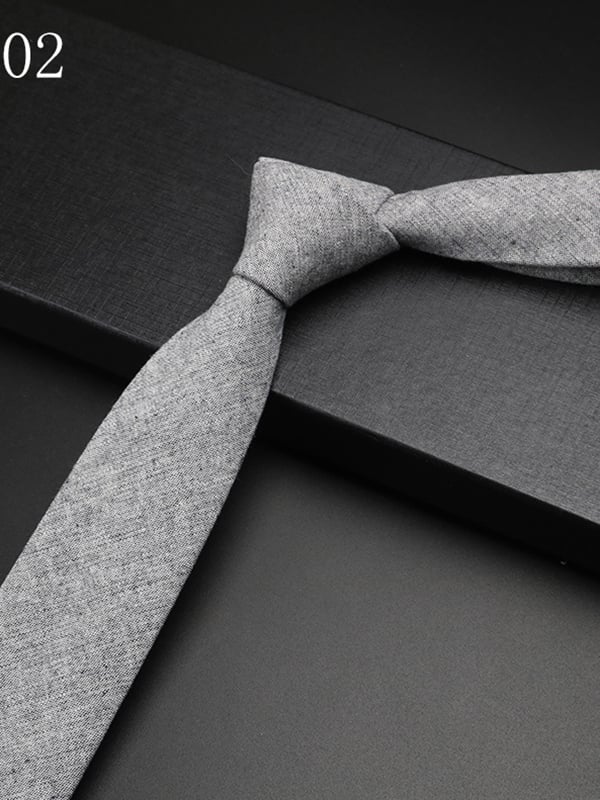 para hombre British de color sólido retro Gentleman camisa Tie
