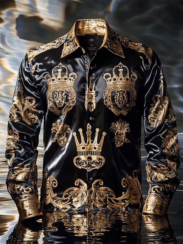 Camisa de lujo Gorgeous de manga larga para hombre