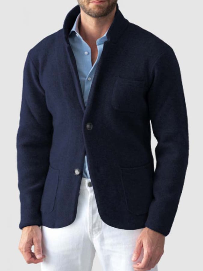 Chaqueta vintage Single Breasted bolsillo Gentleman's ejecutivo Suit para hombre
