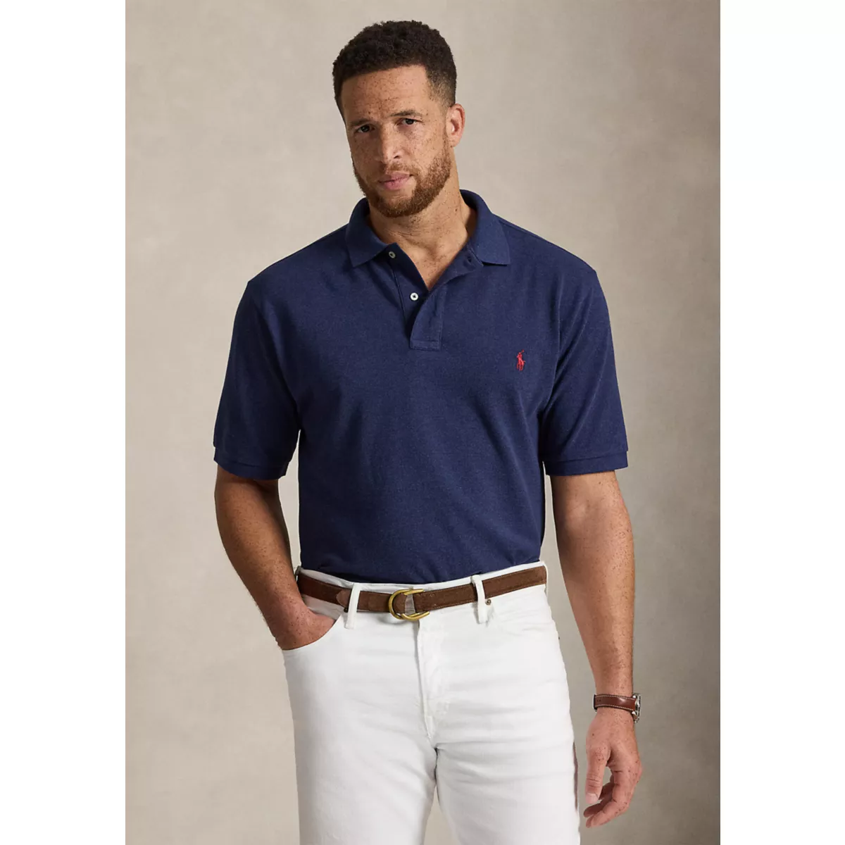 Big & Tall Soft Cotton Polo Shirt - 1