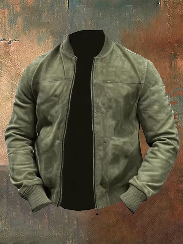Chaqueta Western para exterior vintage Multi-bolsillo para hombre