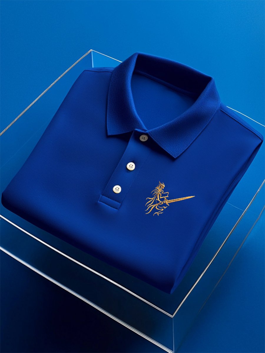 Camisa polo ejecutivo casual Button de manga corta para hombre