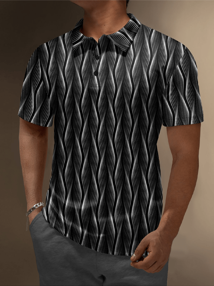 Moisture Wicking Chest bolsillo casual Polo