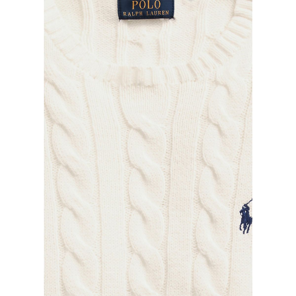 Cotton Cable Knit Driver Long Sleeve Sweater - 5