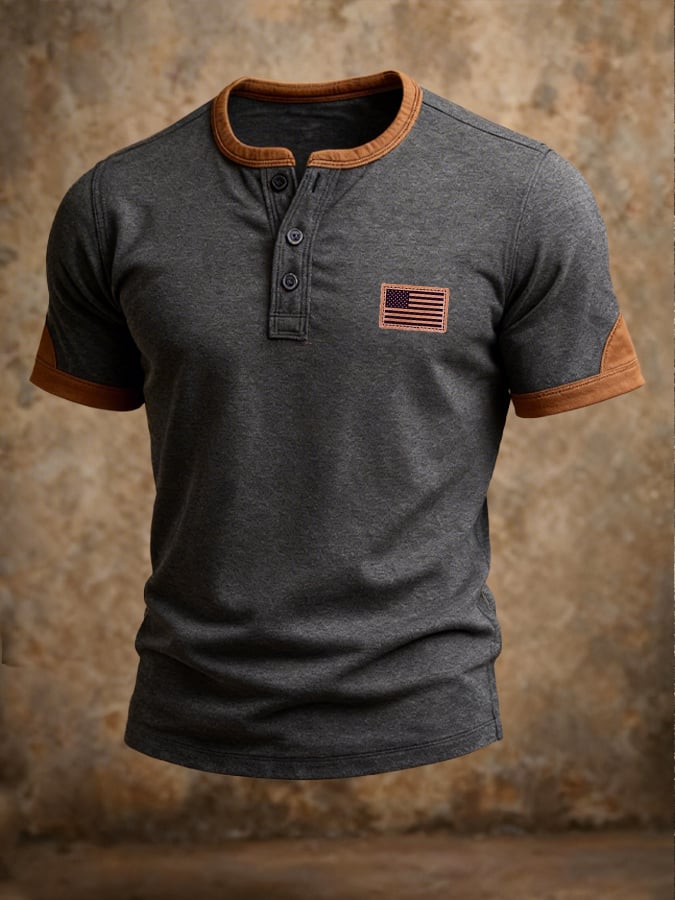 Camiseta retro Patriot Patchpara trabajo para hombre