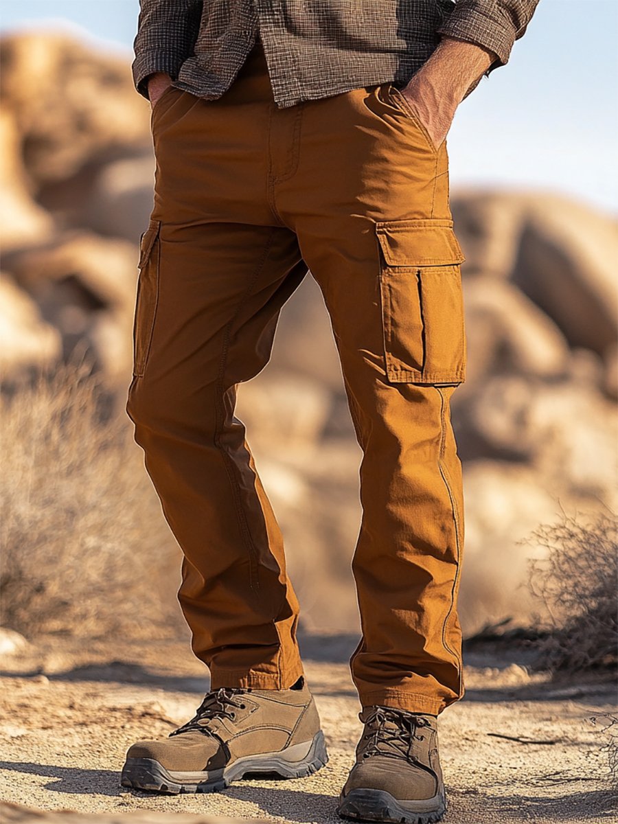 Vintage Multi-bolsillo Overalls para hombre
