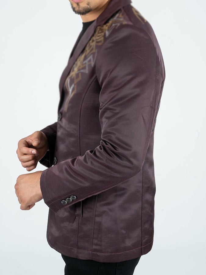 Chaqueta de moda Commuter estampado Design Suit para hombre
