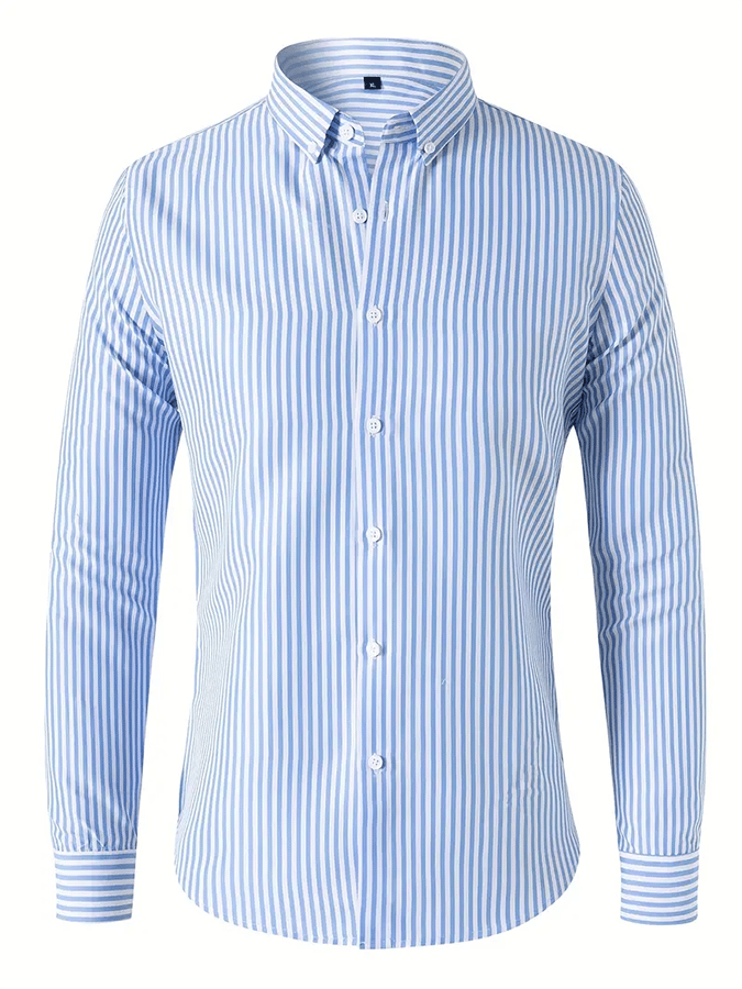 Camisa a rayas ejecutivo casual para hombre