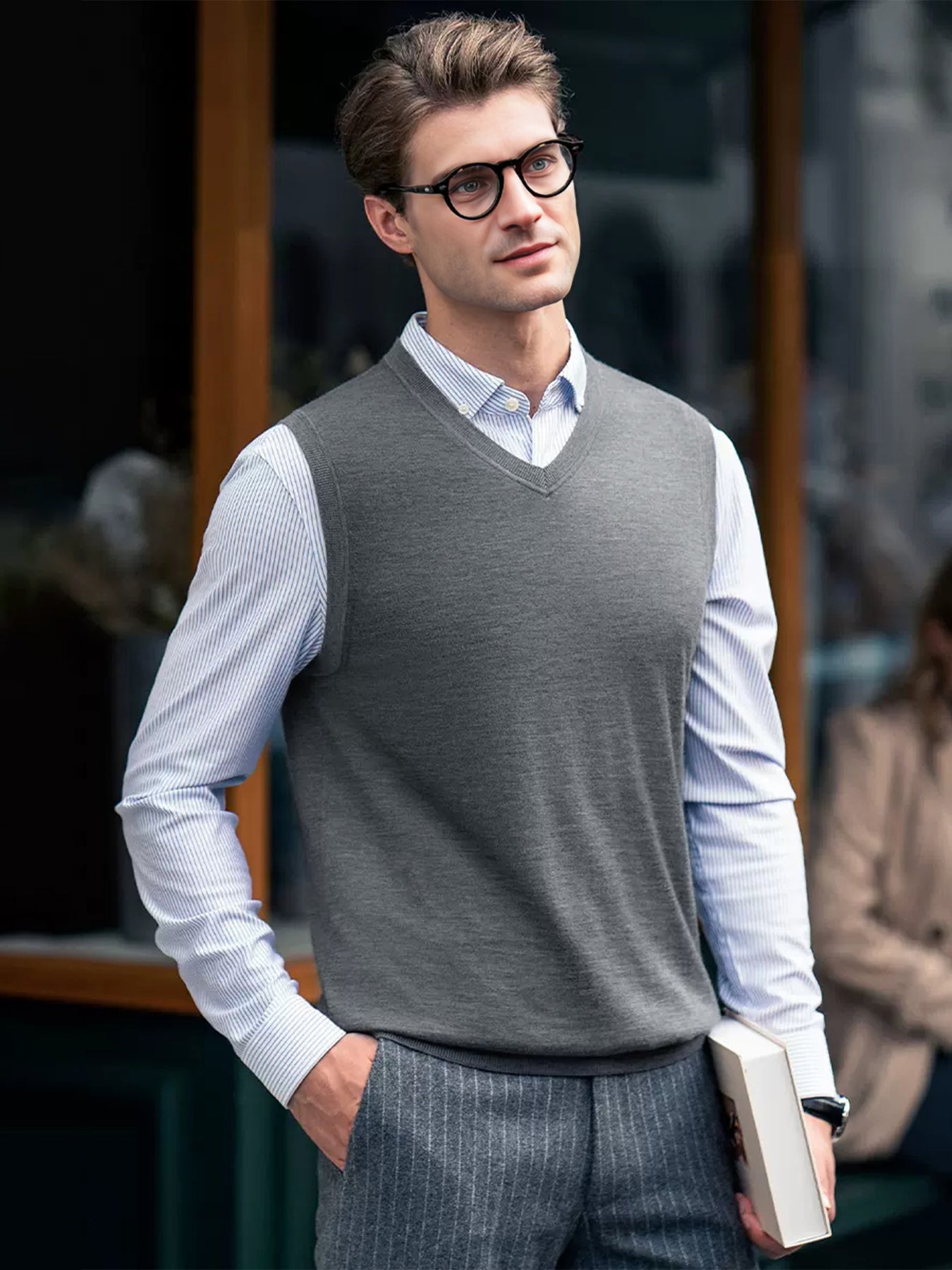 Gentletejido V-Neck Sleeveless Sweater