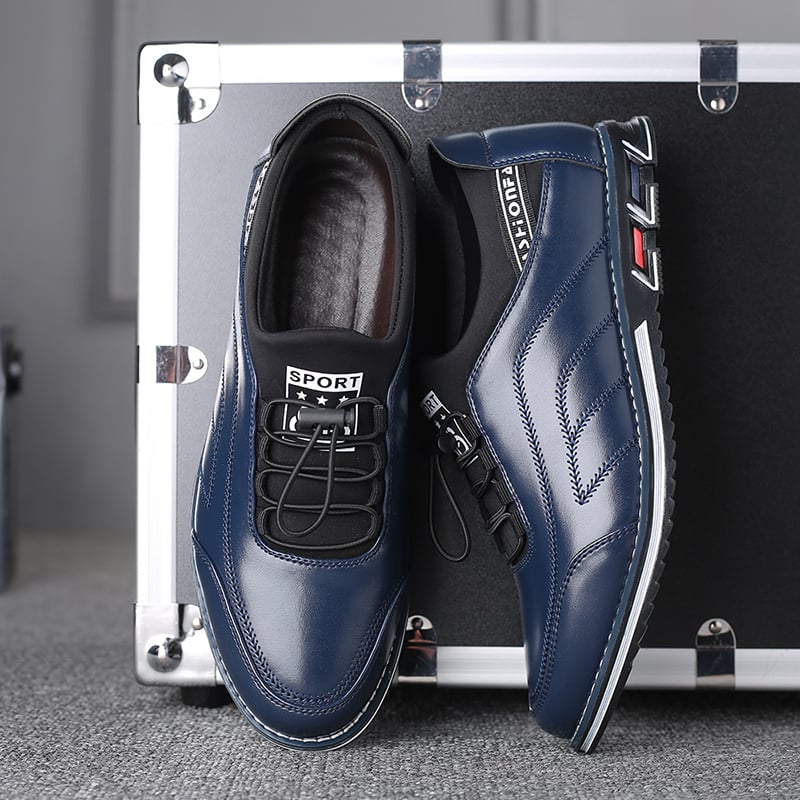Zapatos ejecutivo casual Simple de moda cuero para hombre