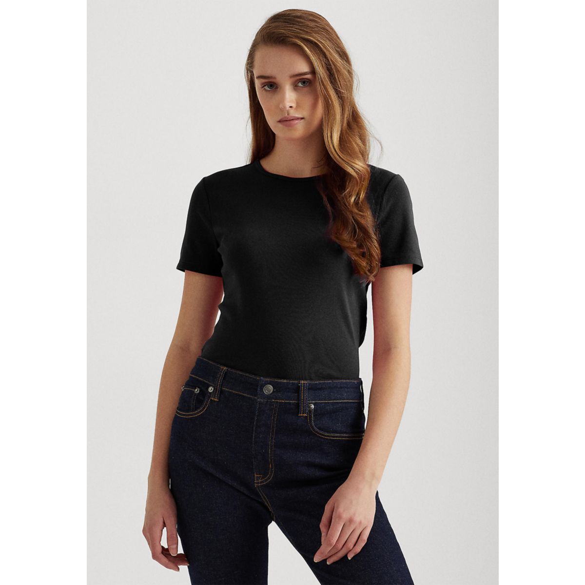 Women's Crew Neck Cotton T-Shirt - 1