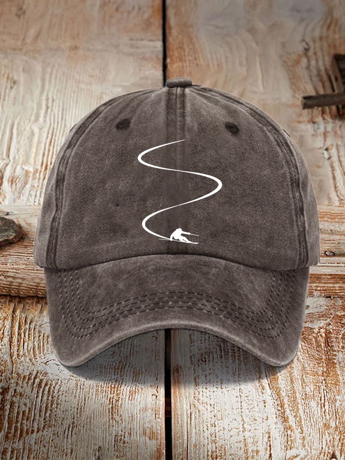 Ski enthusiasts estampado hat
