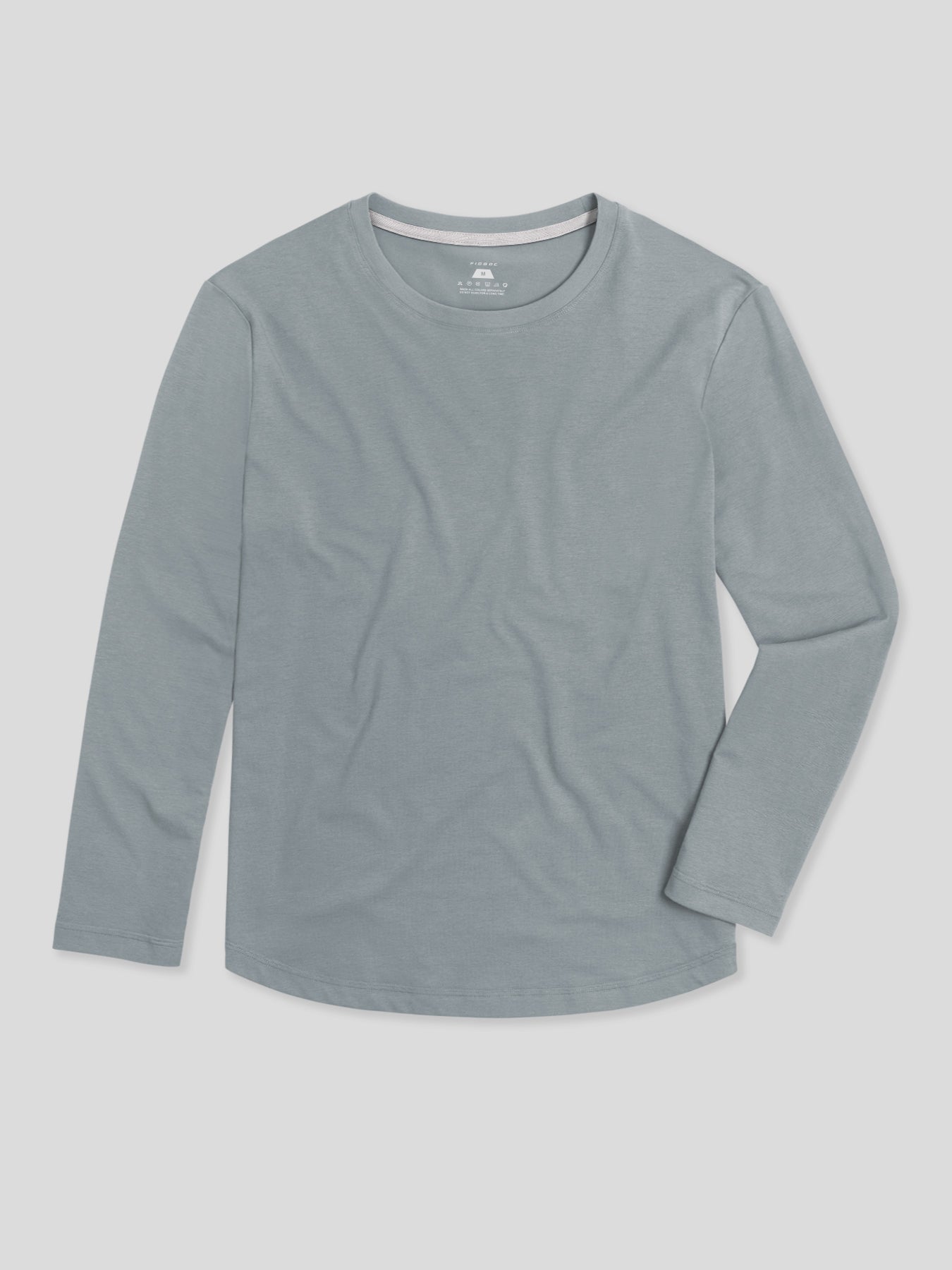 StaySmooth de manga larga Curve Hem Tee:clásico Fit