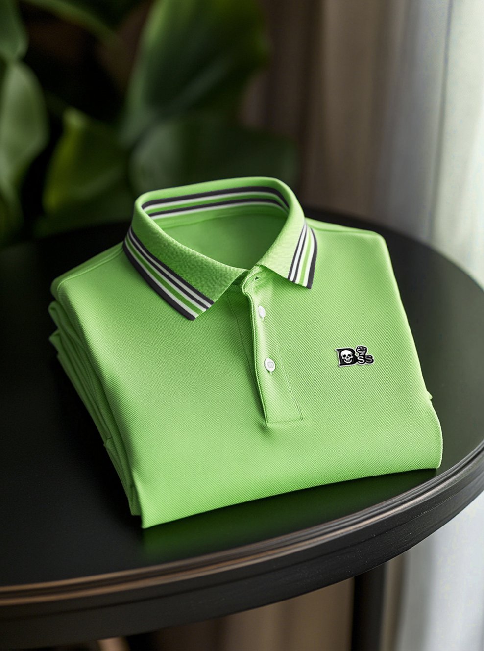 Camisa polo ejecutivo casual Button de manga corta para hombre