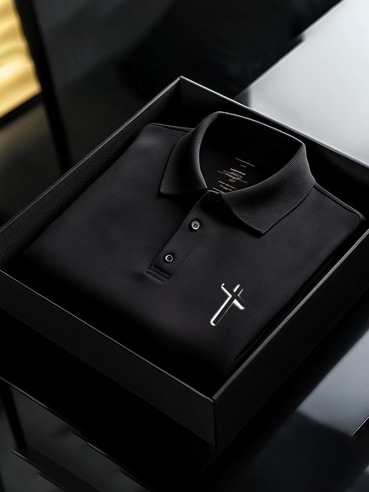 Camisa polo ejecutivo casual Button de manga corta para hombre