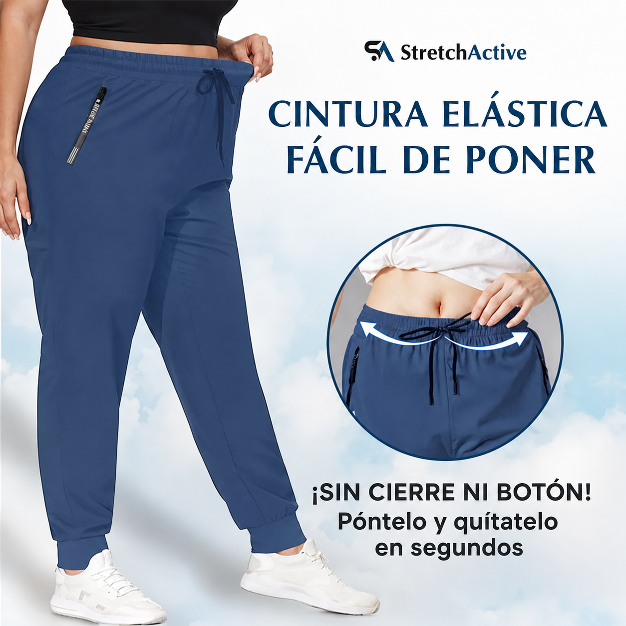 Pantalón casual ultraelástico de tacto fresco para mujer · vista 15