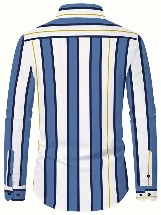 Camisa a rayas ejecutivo casual para hombre