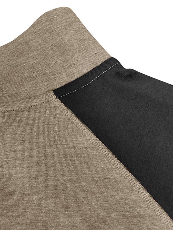 Camisa polo Sports casual Colorblocking de manga larga Half Zip