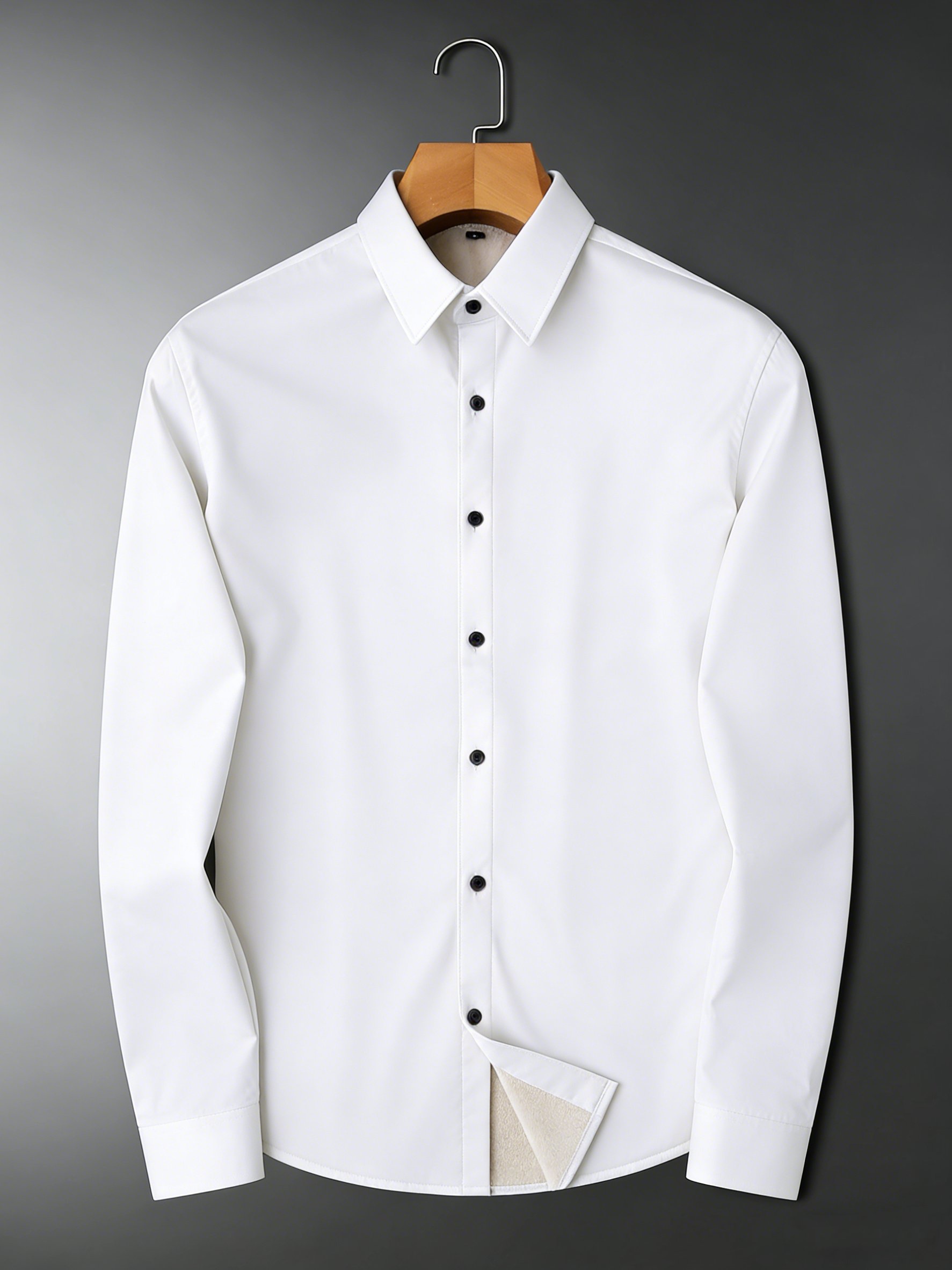 Camisa premium Wrinkle-Resistant White de chalecoir