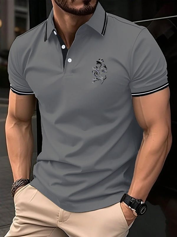 Casual cierre Polo para hombre