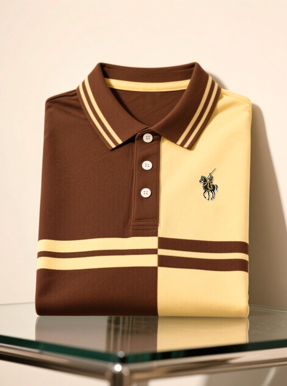 Camisa polo ejecutivo casual Button de manga corta para hombre