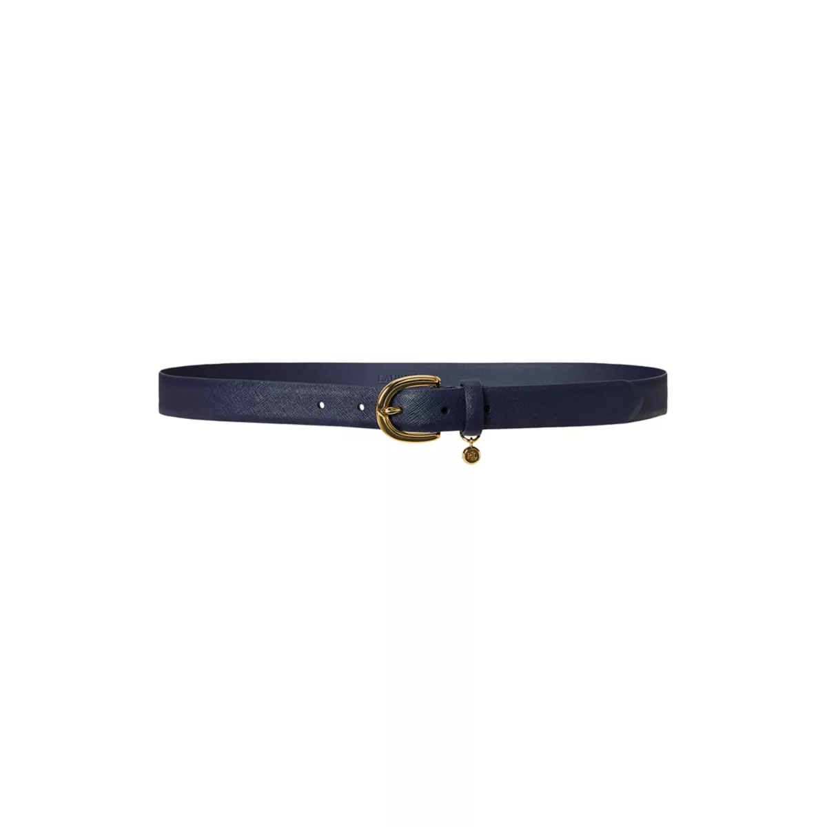 Charm Crosshatch Leather Belt - 1