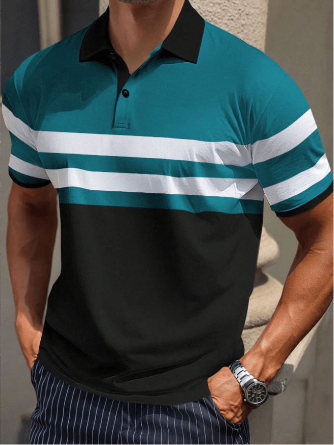 Camisa casual ejecutivo de moda polos para hombre