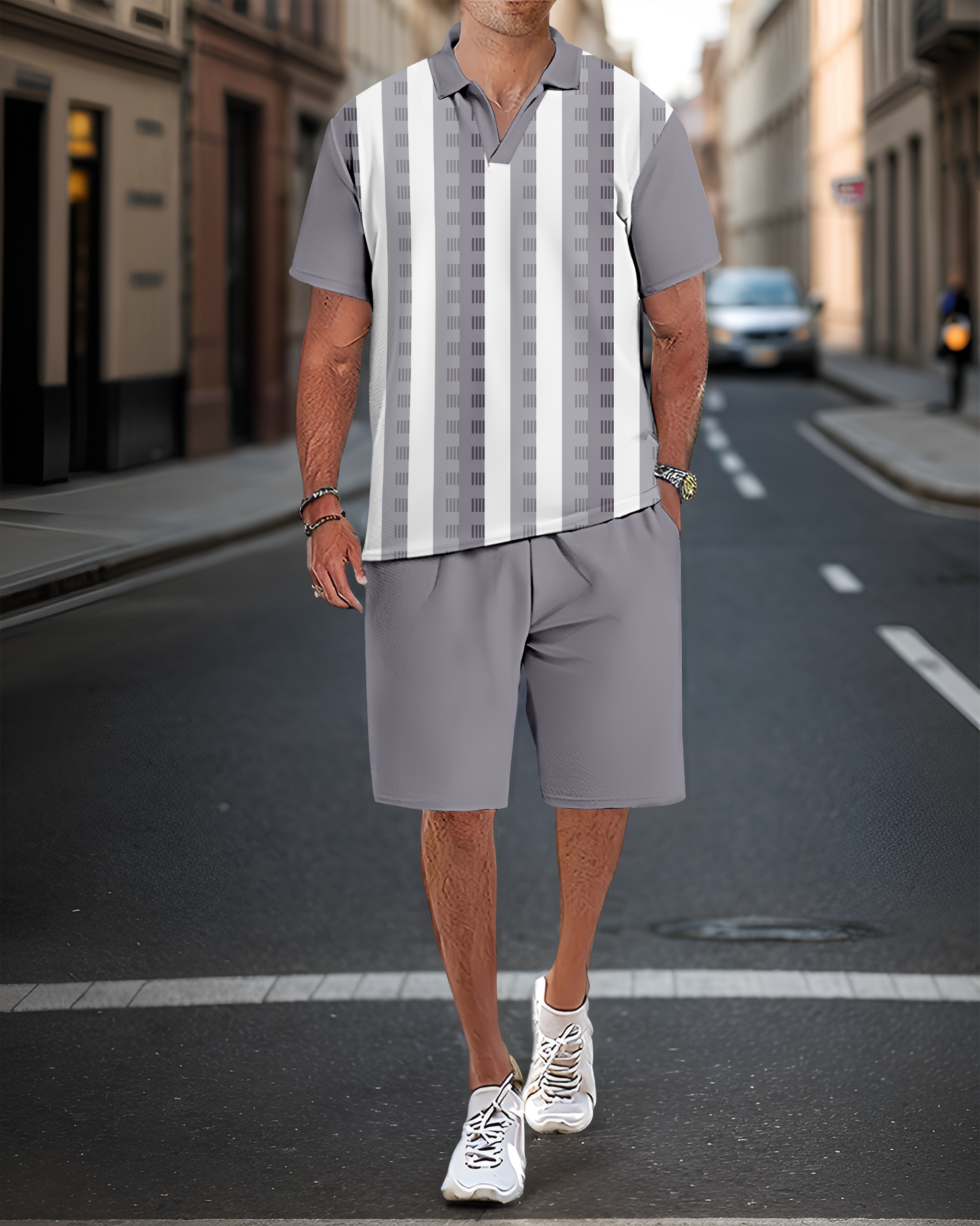 Suitmens casual Summer POLO Set 017 para hombre