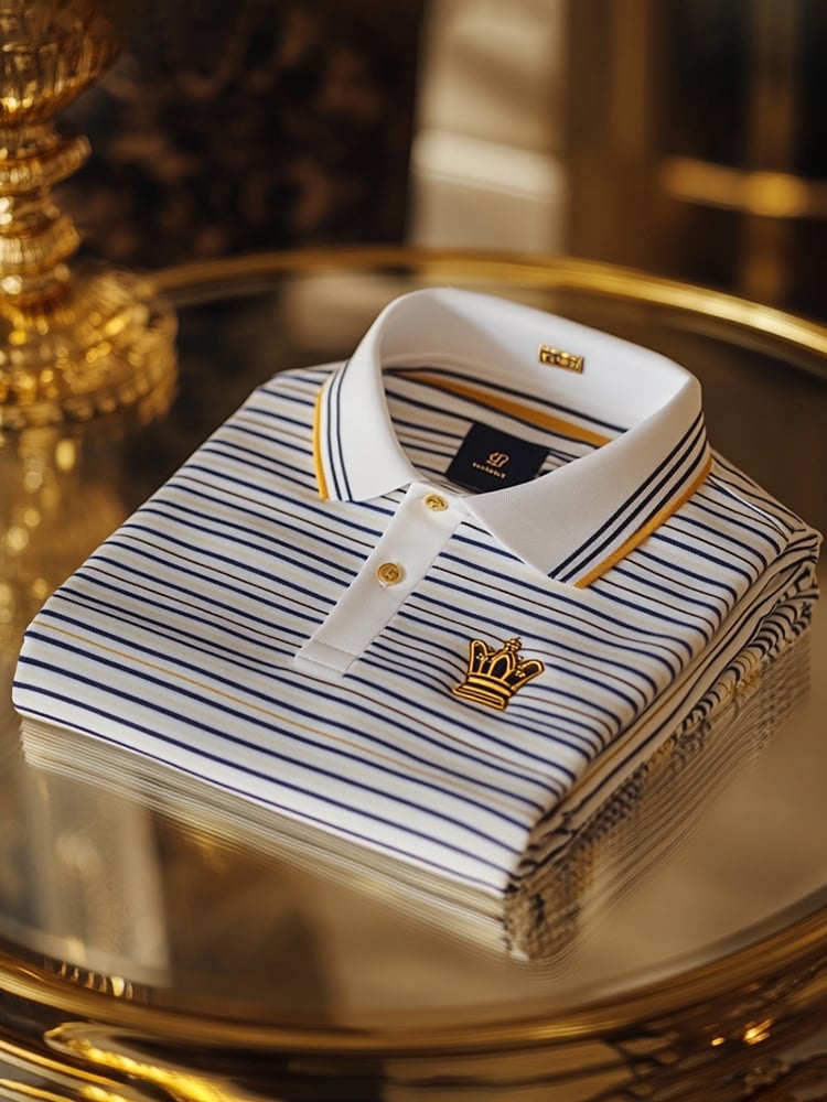 Camisa polo ejecutivo casual Button de manga corta para hombre