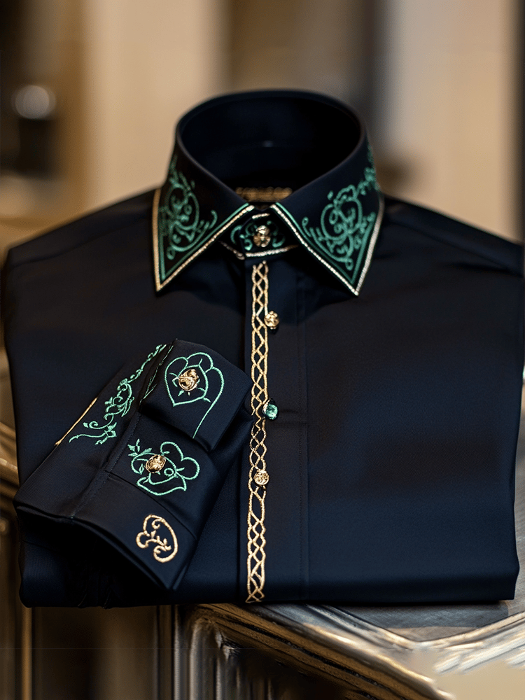 Camisa de lujo Gorgeous de manga larga para hombre