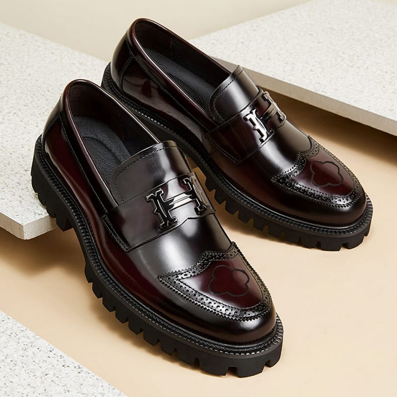 Zapatos ejecutivo casual cuero para hombre