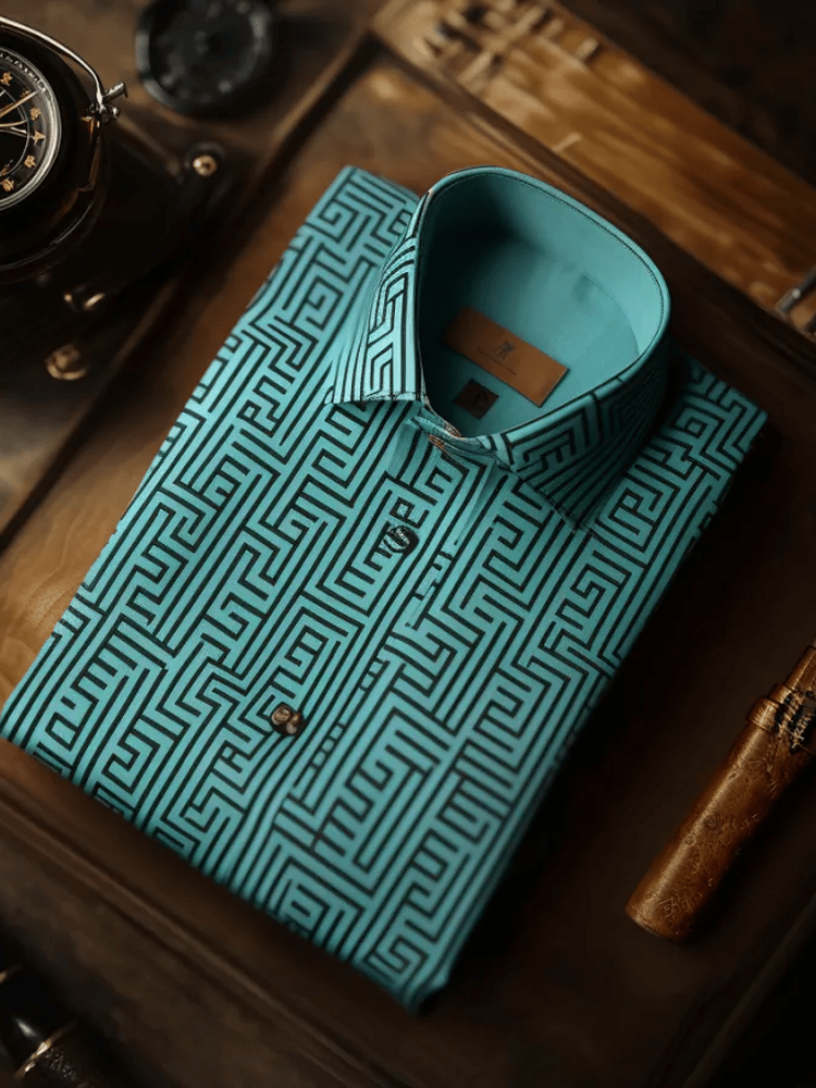 Camisa de lujo ejecutivo de manga larga para hombre