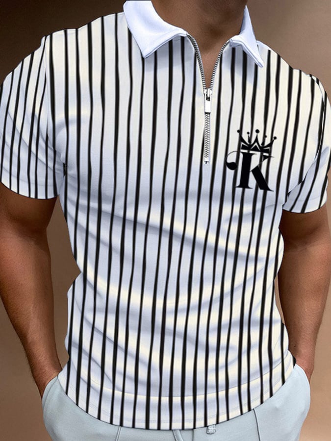 Casual cierre Polo para hombre