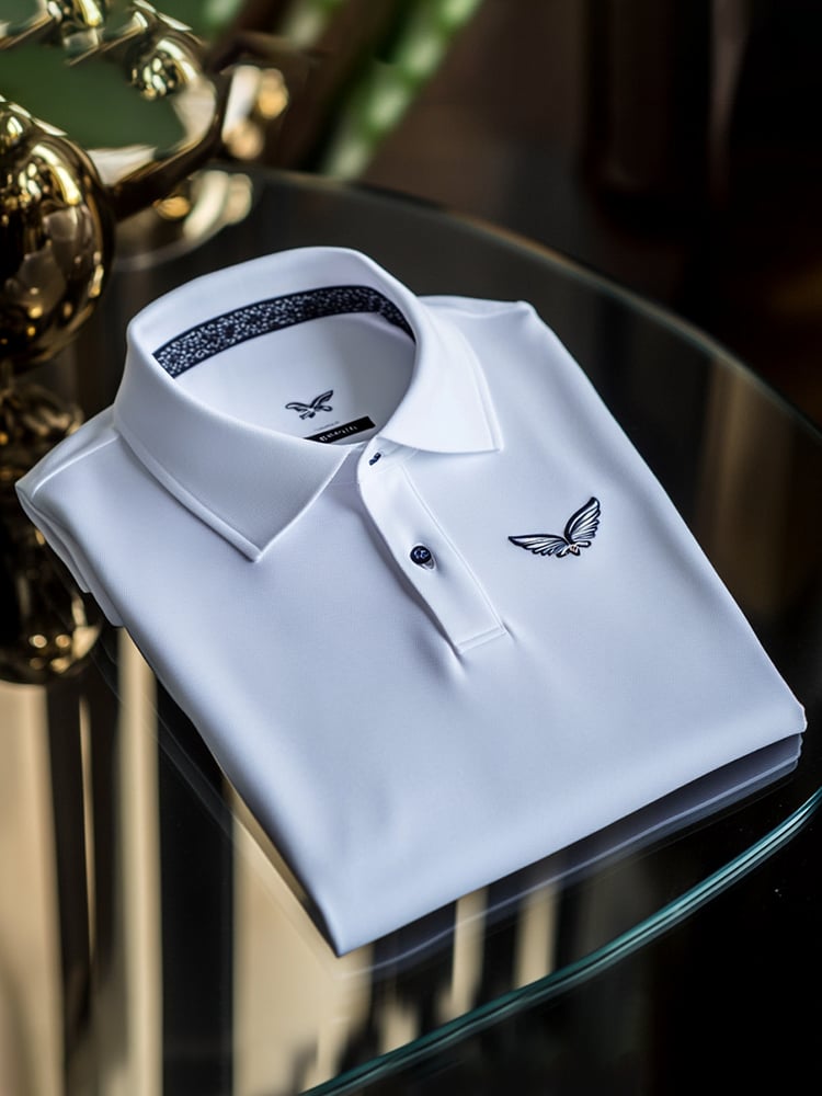 Camisa polo ejecutivo casual Button de manga corta para hombre