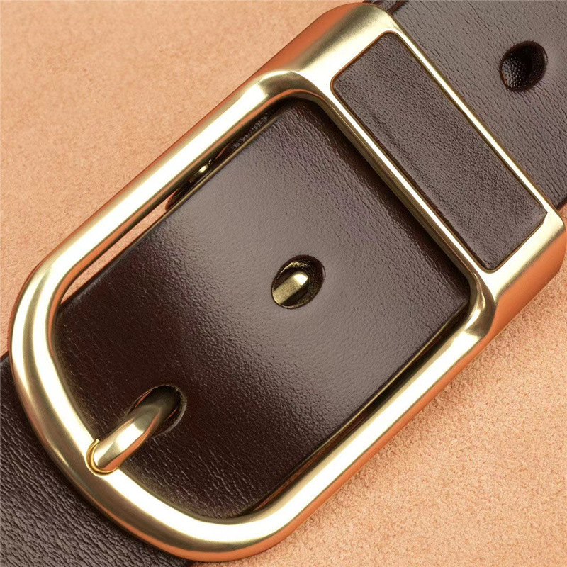 Cinturón ejecutivo casual PU cuero Square Buckle Cowboy Waistband