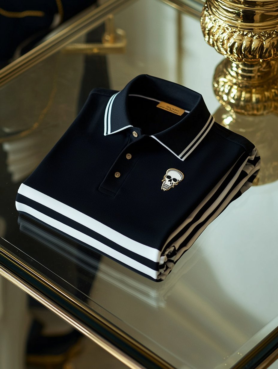 Camisa polo ejecutivo casual Button de manga corta para hombre