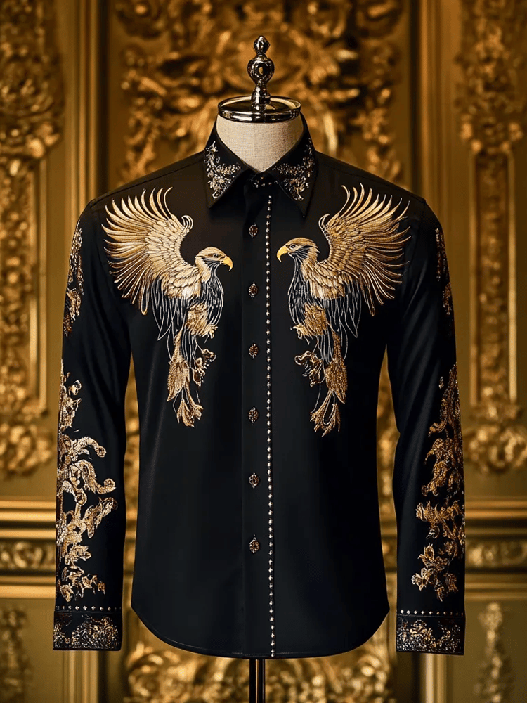 para hombre de lujo ejecutivo de manga larga camisa