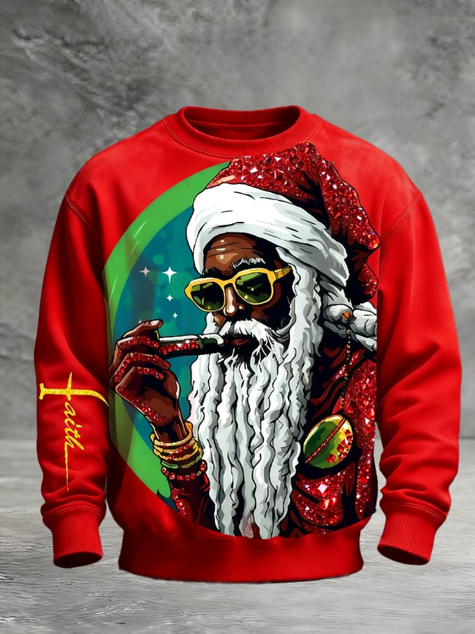 Sudadera Christmas estampado Pullover para hombre