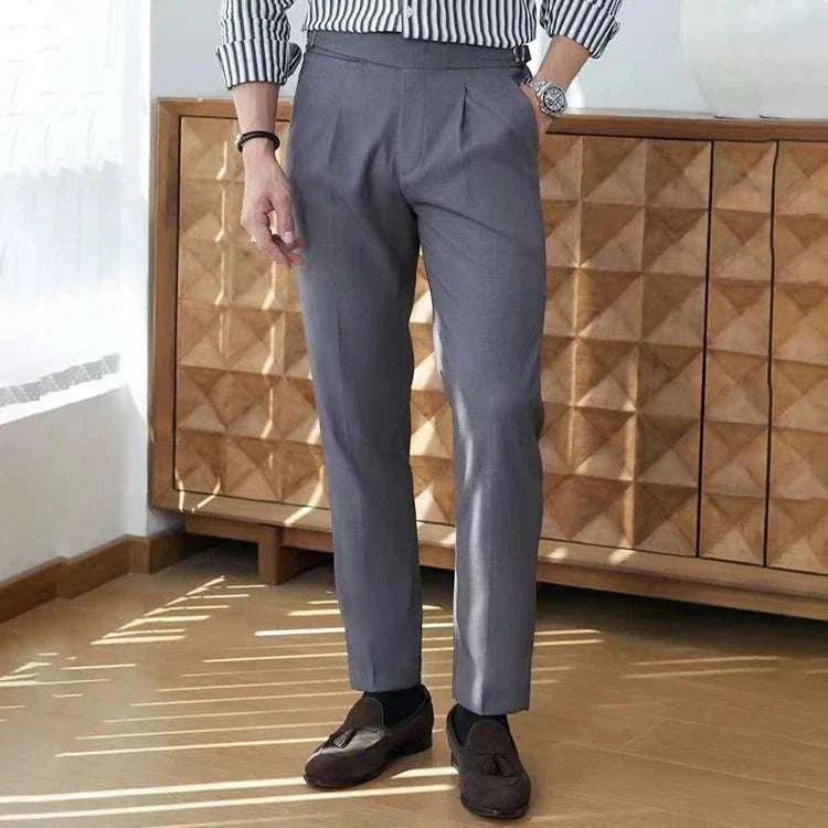 Pantalón British suit elegant
