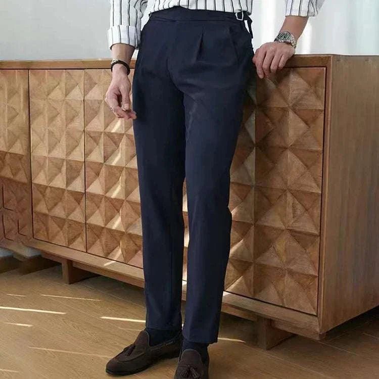 Pantalón British suit elegant
