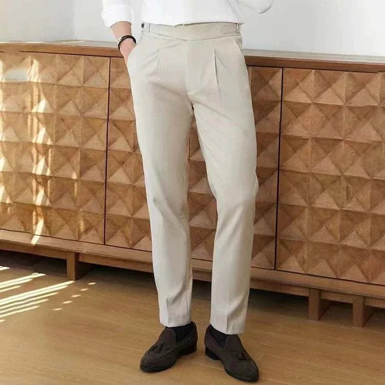 Pantalón British suit elegant