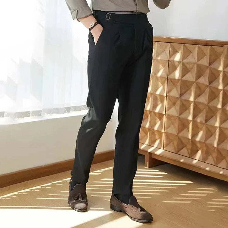 Pantalón British suit elegant