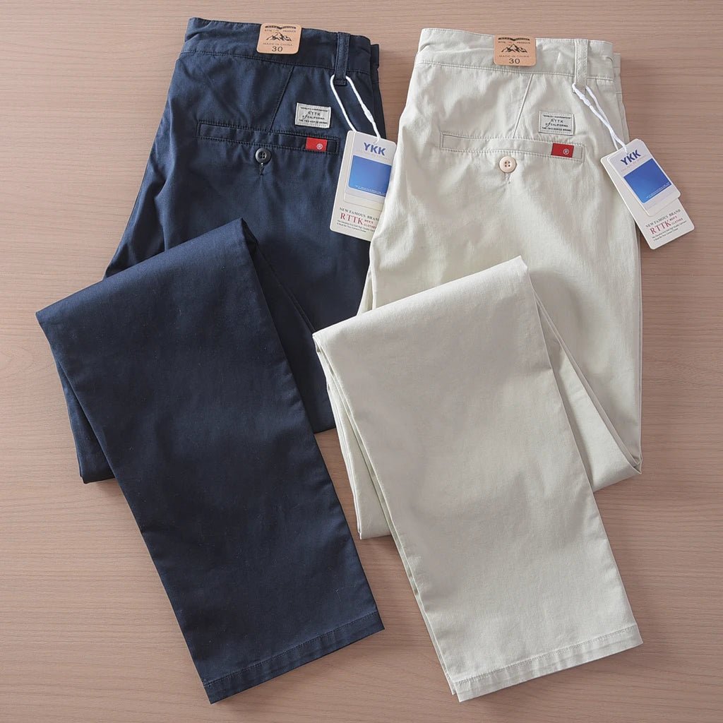 Ejecutivo straight fit chino with 97% de algodón