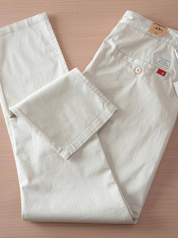 Ejecutivo straight fit chino with 97% de algodón