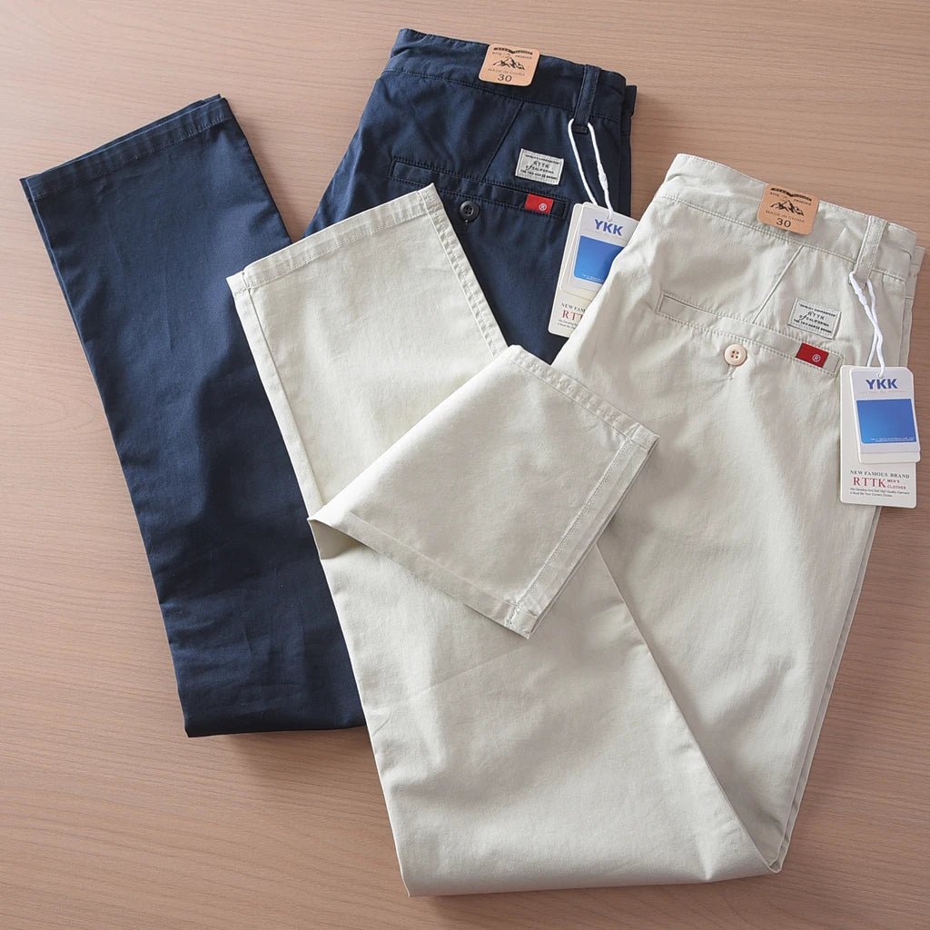 Ejecutivo straight fit chino with 97% de algodón